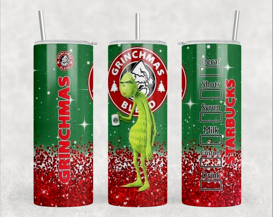 Grinchmas Starkbees Sublimation Tumbler