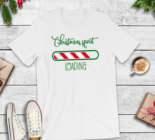 Christmas Spirit Loading-Christmas Tee