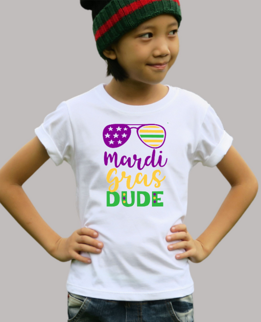 Mardi Gras Dude-Mardi Gras Tee