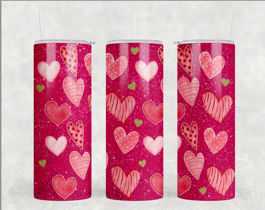 Hearts Tumbler - Valentine Tumbler