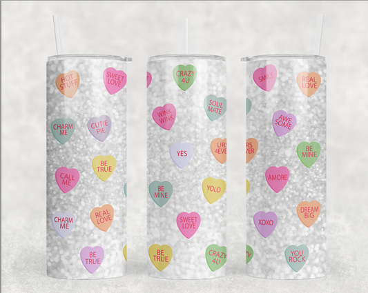 Sweet Heart Candies  - Valentine Tumbler