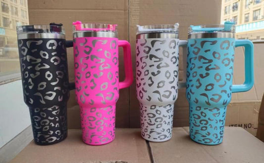 40 oz Leopard Tumbler