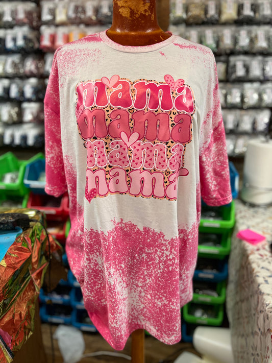 Mama mama Heart Bleach Tee